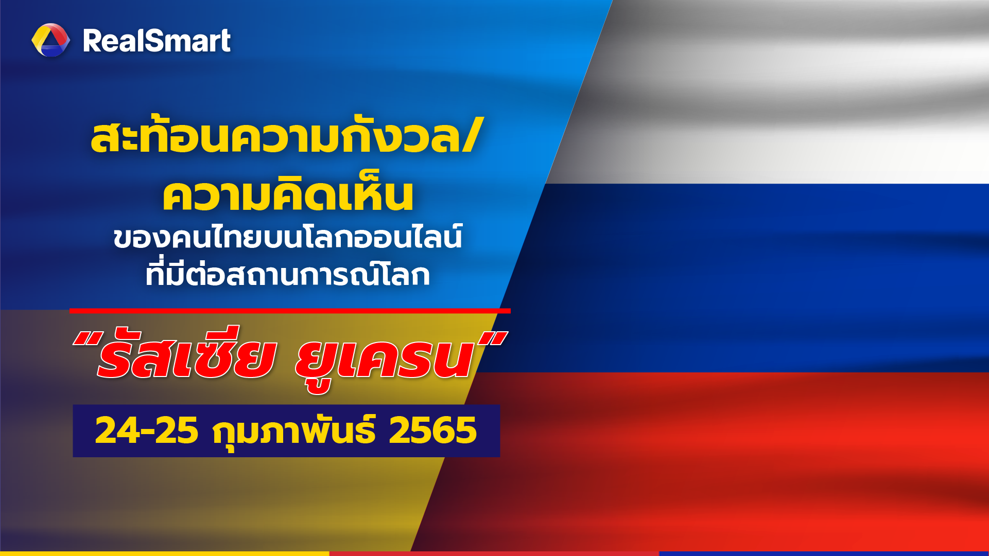 สะท้อนความกังวลความคิดเห็นของคนไทยบนโลกออนไลน์ต่อสถานการณ์โลก รัสเซีย 